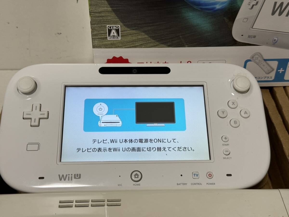 【任天堂 Wiiu 本体 セット【マリオカート8 セット】シロ 32GB ゲームパッド アダプタ】_画像3