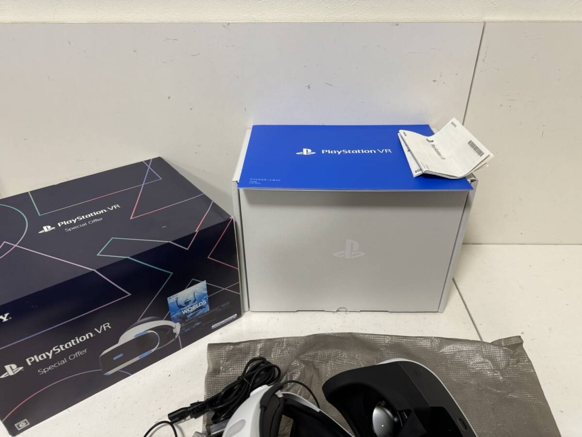 【美品】【SONY PS4 PSVR CUH-ZVR2 CUHJ-16015 本体 カメラ プロセッサーユニット ACアダプタ ケーブル】【簡易チェック/通電起動確認済みの画像10