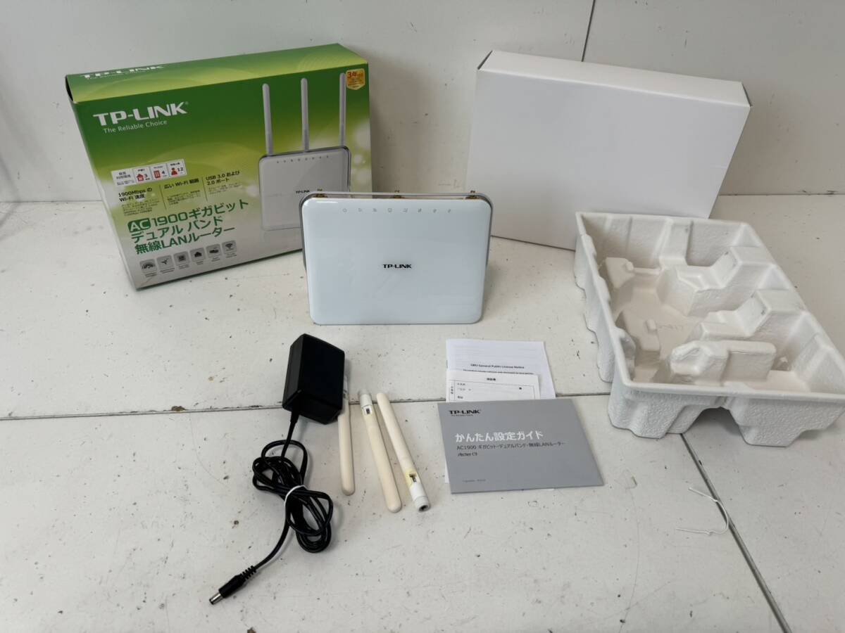 【TP-Link Archer C9 AC1900 本体 デュアルバンド ギガビット 無線LAN Wi-Fiルーター 1300Mbps+600Mbps アダプタ】_画像1