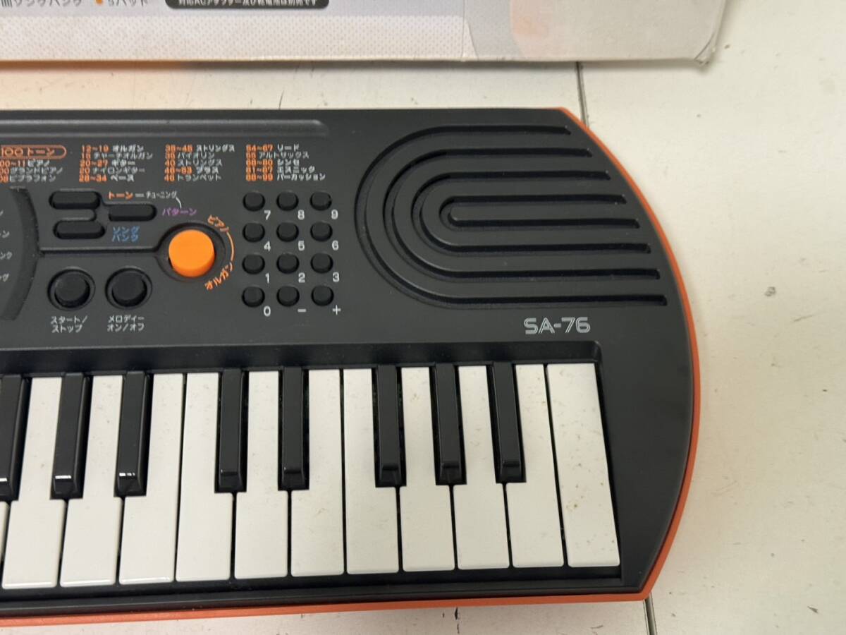 【CASIO SA-76 本体 電子ピアノ キーボード 】の画像5