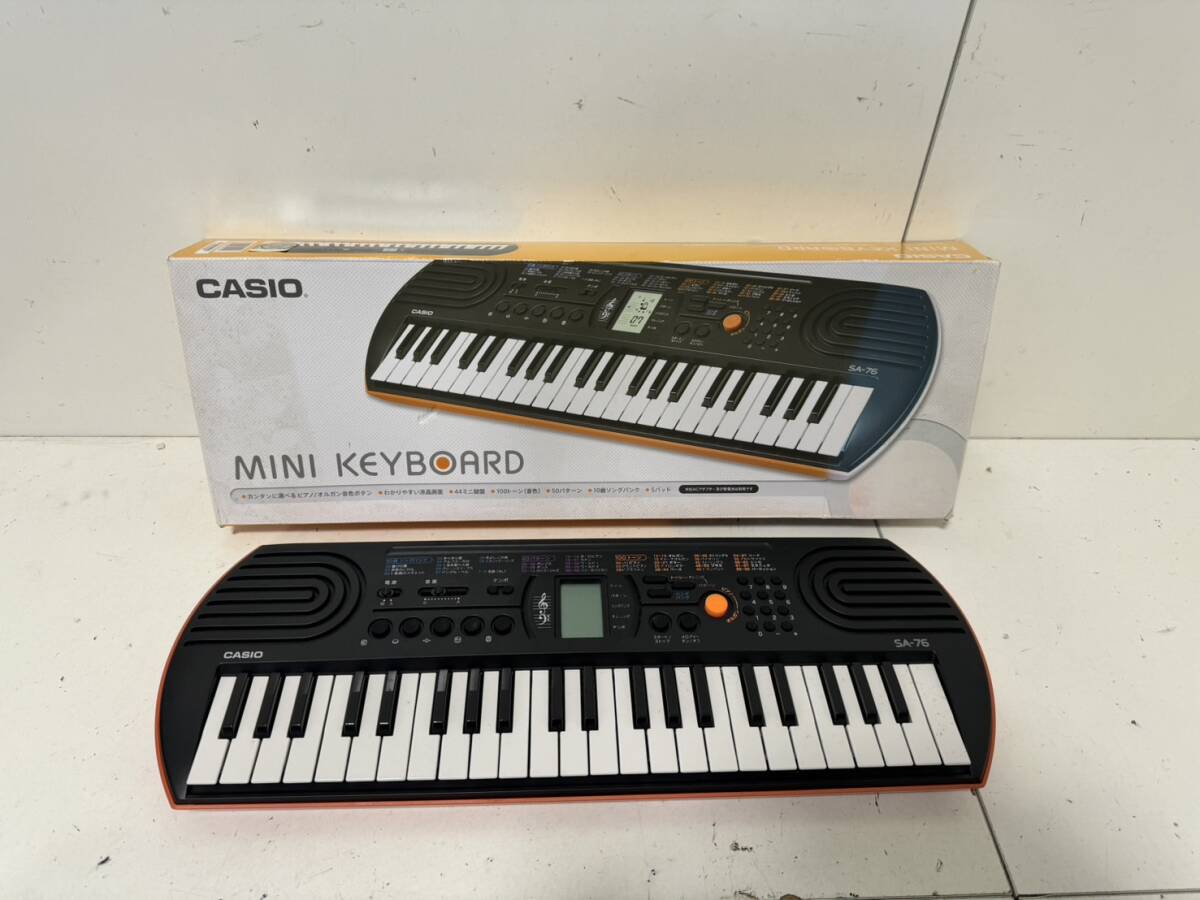 【CASIO SA-76 本体 電子ピアノ キーボード 】の画像1