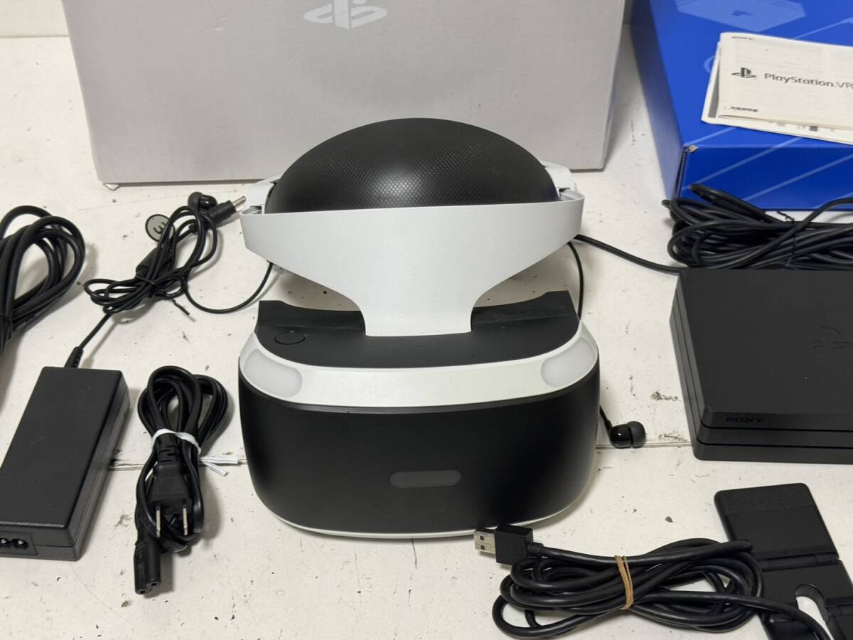 [SONY PS4 PSVR CUH-ZVR2 CUHJ-16003 body camera processor unit AC adapter cable ][ simple check / electrification start-up has confirmed ]
