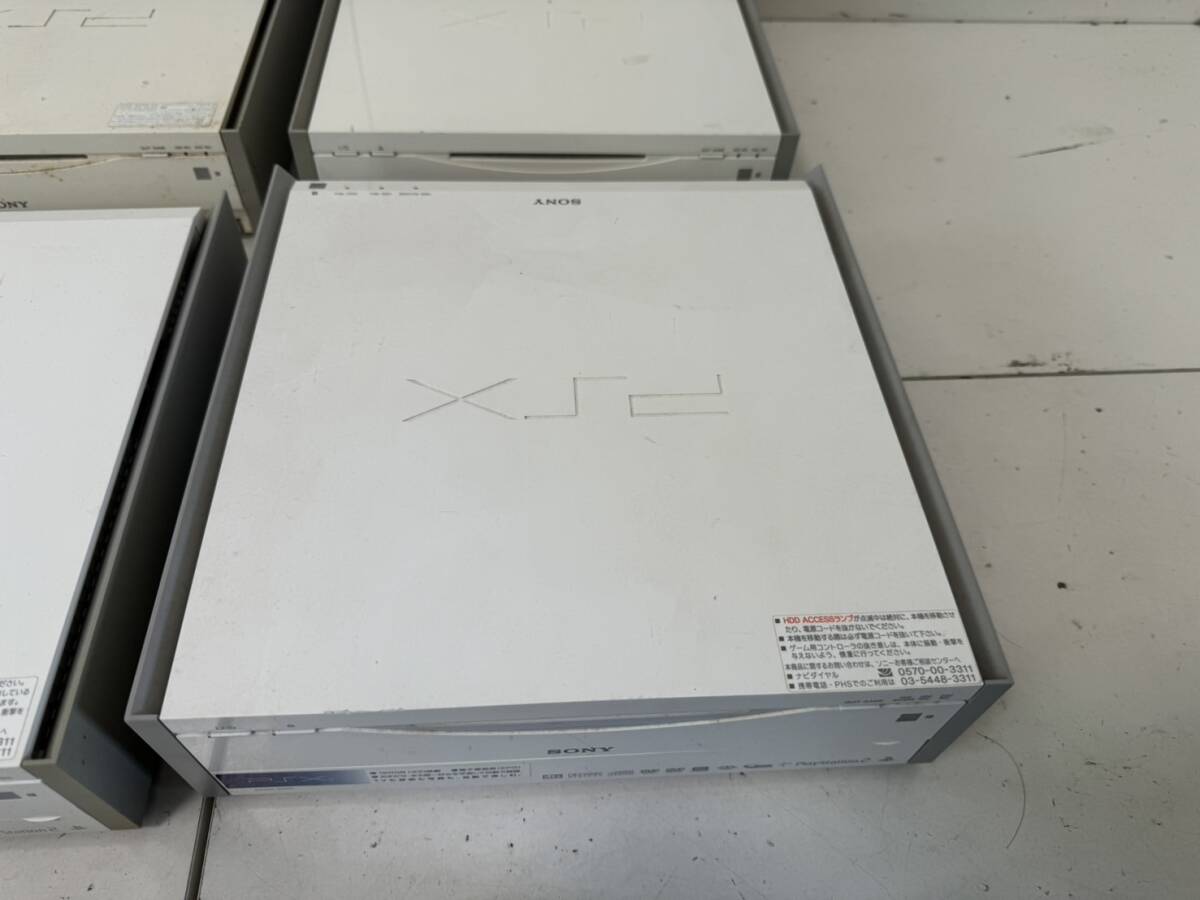 SONY ハードディスク搭載 DVDレコーダー PSX 4台 DESR-5000×1/ 5100×2/ 5500×1 本体のみ コントローラー欠 動作未確認 ジャンク PS PS2_画像3