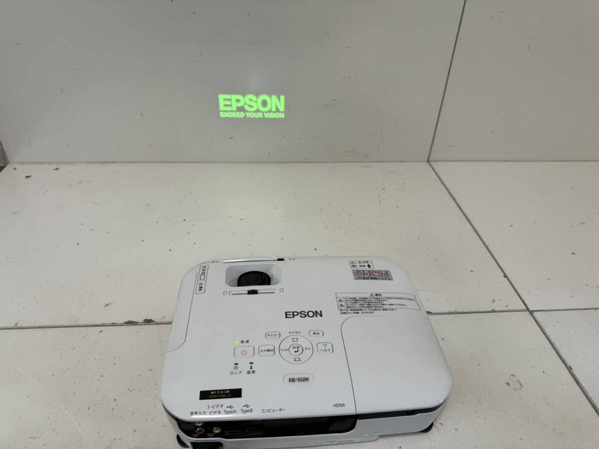 【EPSON EB-S12H 本体 プロジェクター エプソン LCD PROJECTOR 電源ケーブル】_画像2