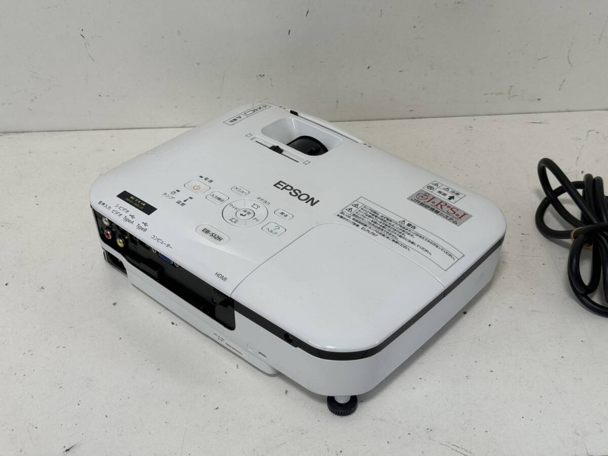 【EPSON EB-S12H 本体 プロジェクター エプソン LCD PROJECTOR 電源ケーブル】_画像6