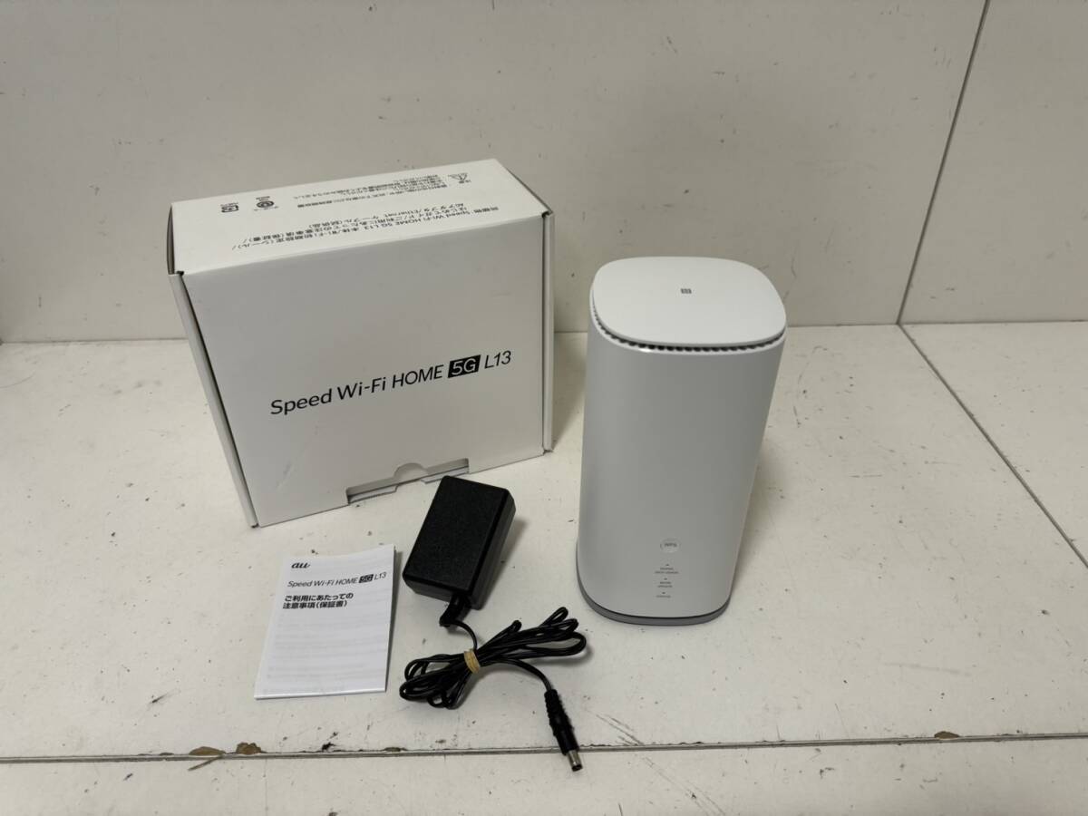 【Speed Wi-Fi HOME 5G L13 ZTR02 ホームルーター 本体 アダプタ】_画像1