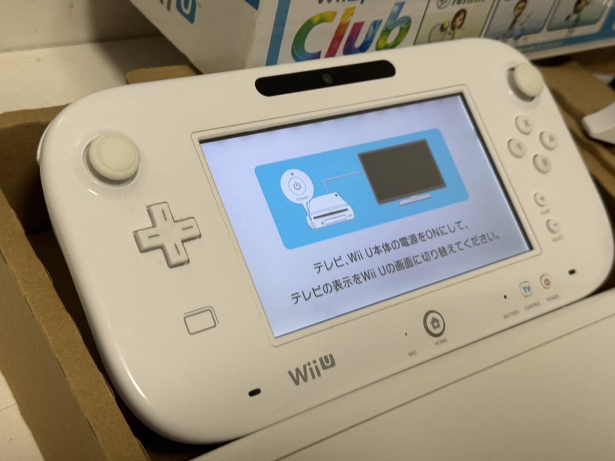 【任天堂 Wiiu 本体 セット【スポーツプレミアム セット】シロ 32GB ゲームパッド アダプタ Wiiスポーツクラブライト】の画像4