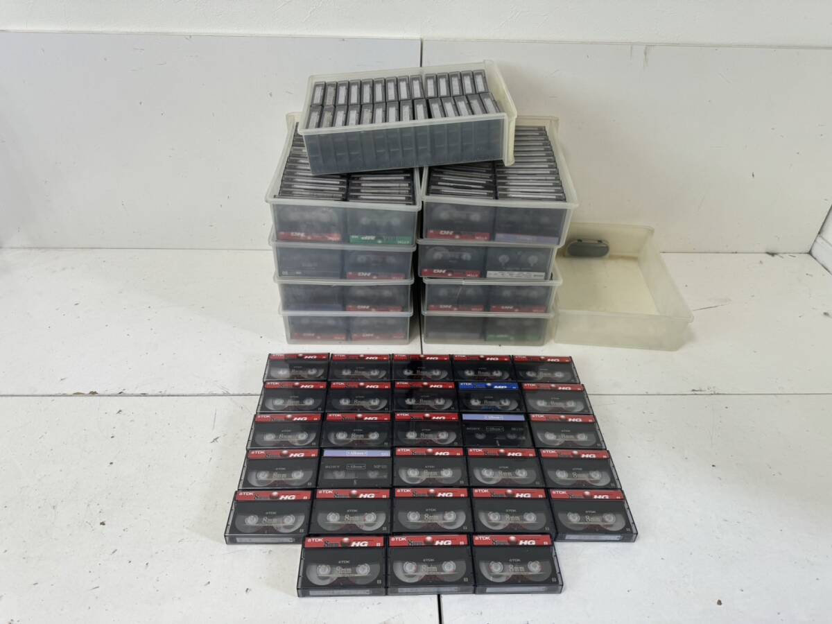【8ミリ ビデオテープ 本体 大量まとめ売り 280本 セット SONY TDK maxell 等 8㎜ビデオテープ 8ミリテープ ビデオカメラテープ】の画像1