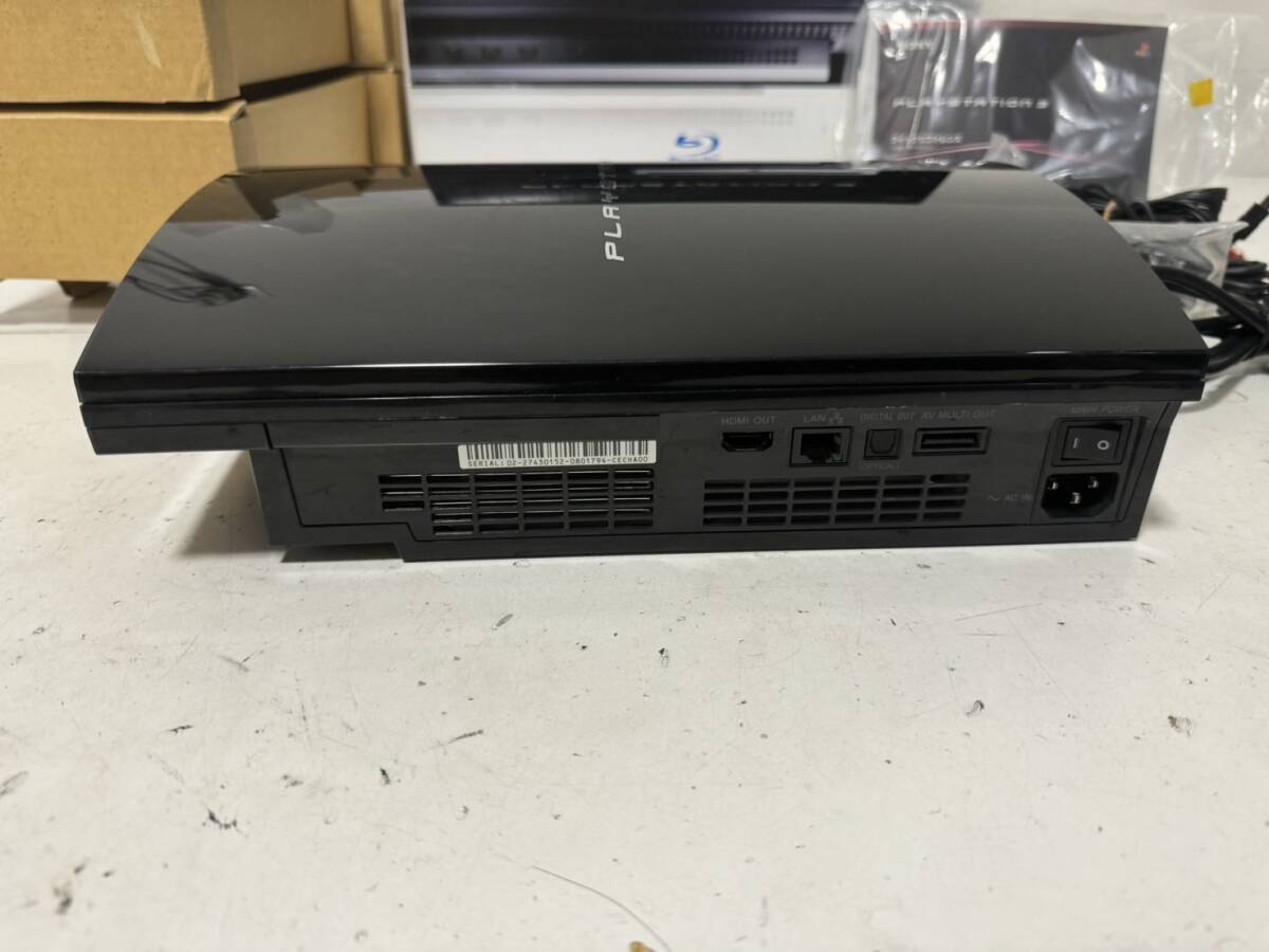 【完品】【SONY PS2対応機種 ハイスペック PS3 本体セット【高容量HDD 320GBへ換装済み】CECHA00 純正コントローラー PS3最上位モデル 】_画像8