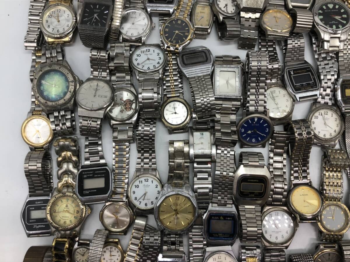 動作未確認品 ジャンク ステンレス 金属系 腕時計 150本以上 SEIKO/CITIZEN/セイコー/カシオ/シチズン ブランド まとめ売り 大量 まとめて_画像3