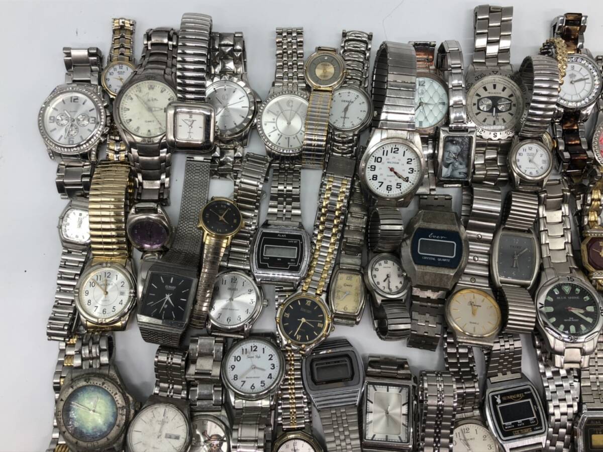 動作未確認品 ジャンク ステンレス 金属系 腕時計 150本以上 SEIKO/CITIZEN/セイコー/カシオ/シチズン ブランド まとめ売り 大量 まとめて_画像6