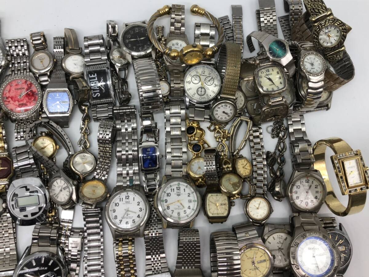 動作未確認品 ジャンク ステンレス 金属系 腕時計 150本以上 SEIKO/CITIZEN/セイコー/カシオ/シチズン ブランド まとめ売り 大量 まとめて_画像8