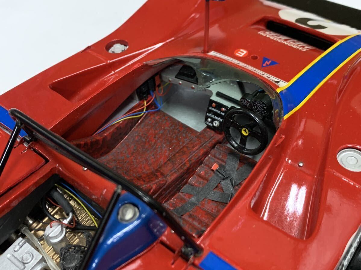 1/12 フェラーリ312PB #2 レジンキット 完成品 製作品 Ferrari ル・マン レーシングカー フェラーリ の画像7