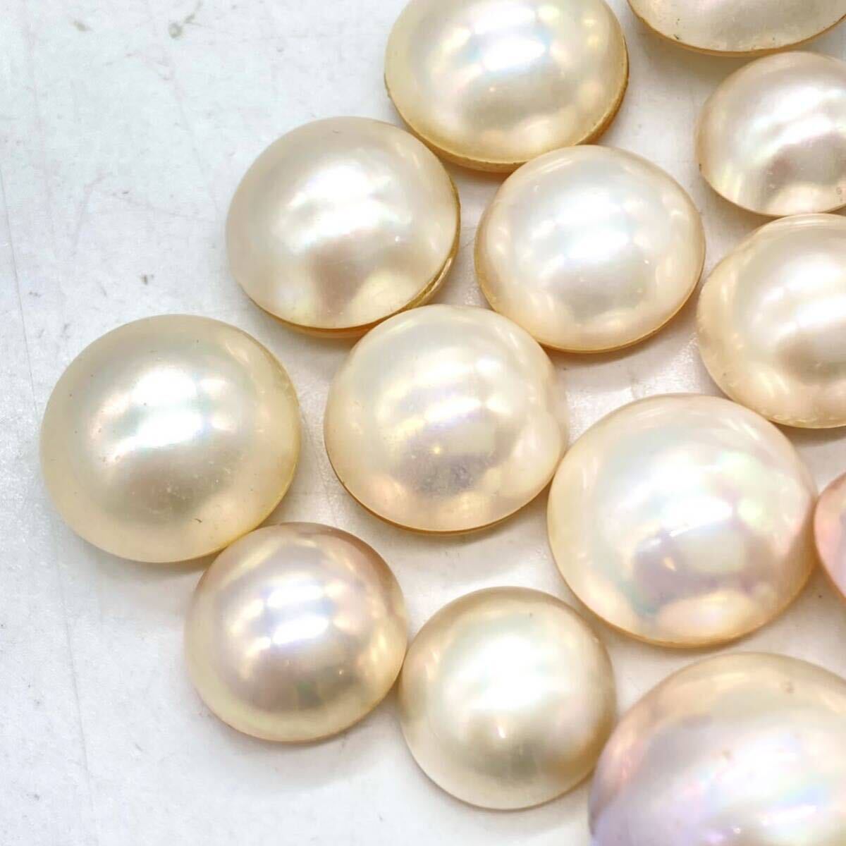 ■マベパールおまとめ■a約40g/200ct pearl 真珠 パール 半円真珠 ジュエリー jewelry 裸石 宝石の画像3