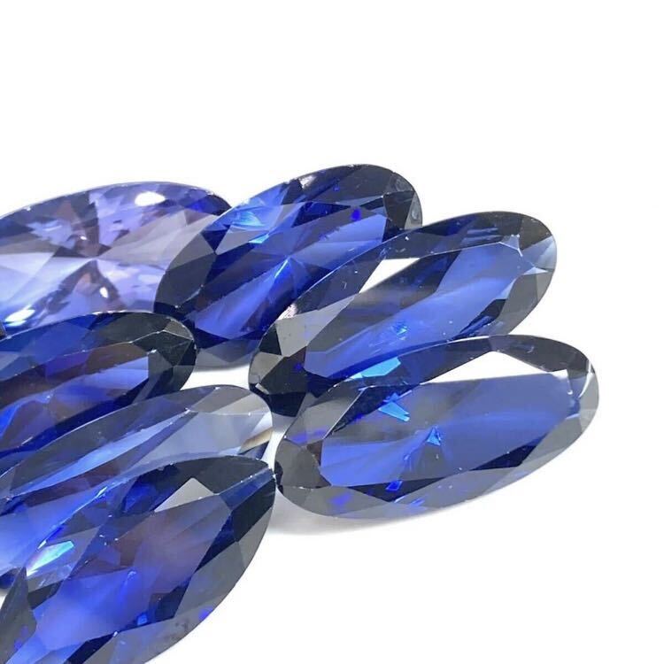 ■合成サファイアルース12点おまとめ■a約100ct 裸石 宝石 Sapphireサファイア コランダム ping jewelry ジュエリー CE0 _画像2