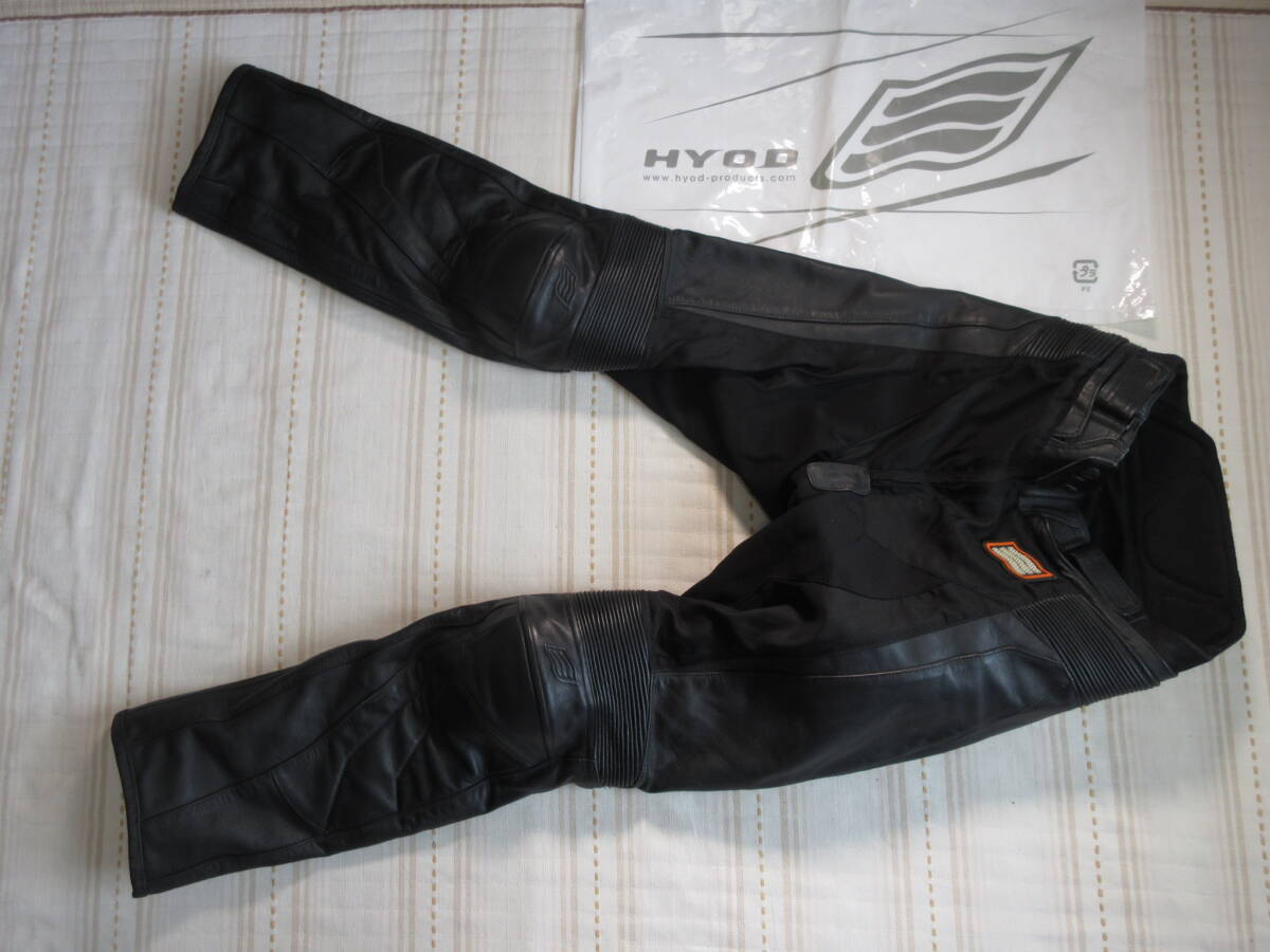 中古 HYOD ヒョウドウ ヒョードー ブーツアウト レザーパンツ 中古 HYOD ヒョウドウ ヒョードー ブーツアウト レザーパンツ