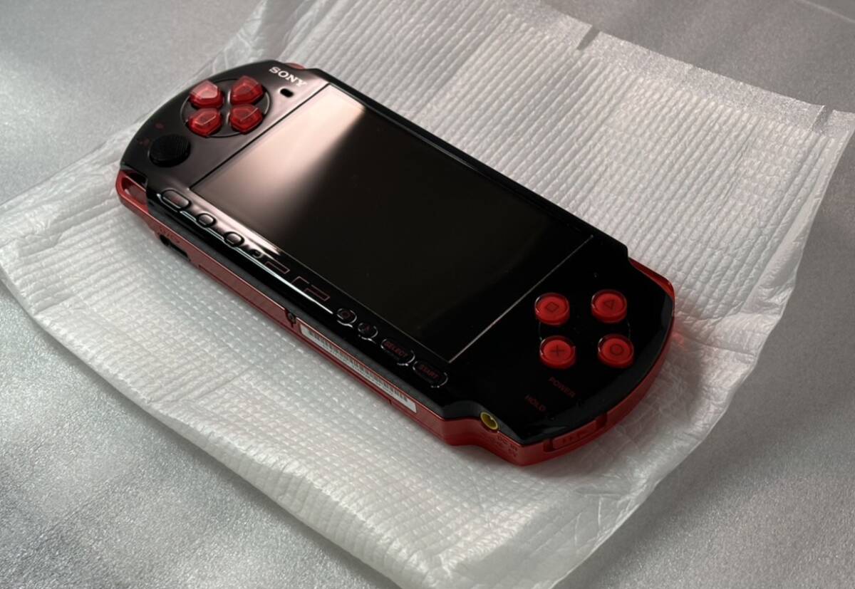* очень красивый товар * PSP 3000 Cross нераспечатанный Monstar Hunter портативный 3rd новый рис Hunter z упаковка красный чёрный красный черный Monster Hunter