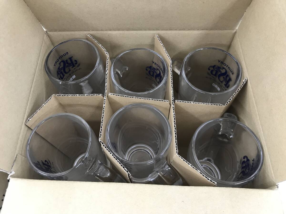 ( unused goods ) Perfect Suntory beer jug /PSB 380ml 6 pcs insertion .×2 box total 1 2 ps out boxed 