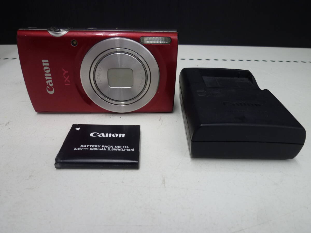 『中古品』Canon/キャノン コンパクトデジタルカメラ IXY200/レッド 2000万画素_画像1