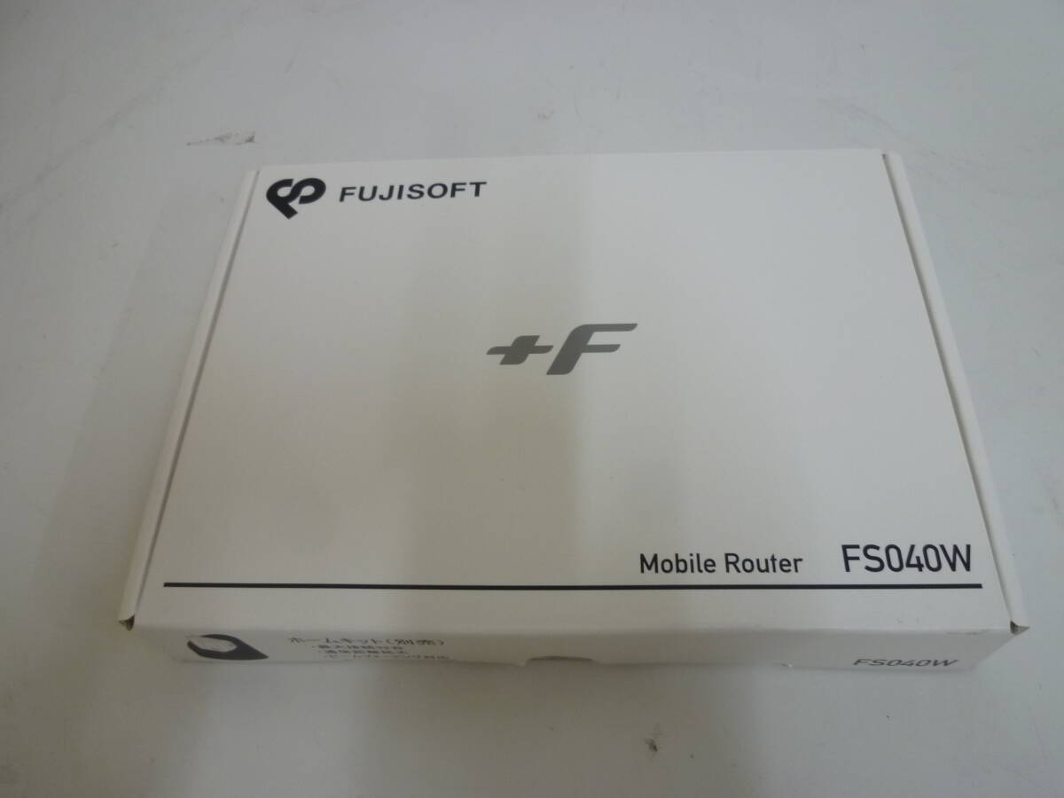 『未使用品』FUJISOFT/富士ソフト +F FS040W モバイルルーター SIMロックフリー・4Ｇの画像2