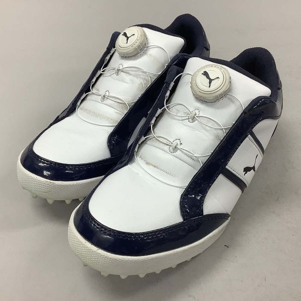 [D2651] Puma туфли для гольфа шиповки отсутствует оттенок белого 23.5 PUMA