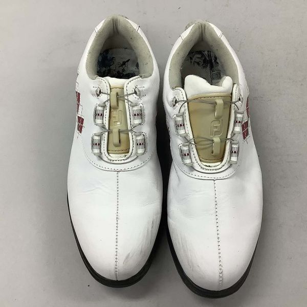 [D2652] フットジョイ ゴルフシューズ スパイク FJ 98537J ホワイト系 24 FootJoy_画像3