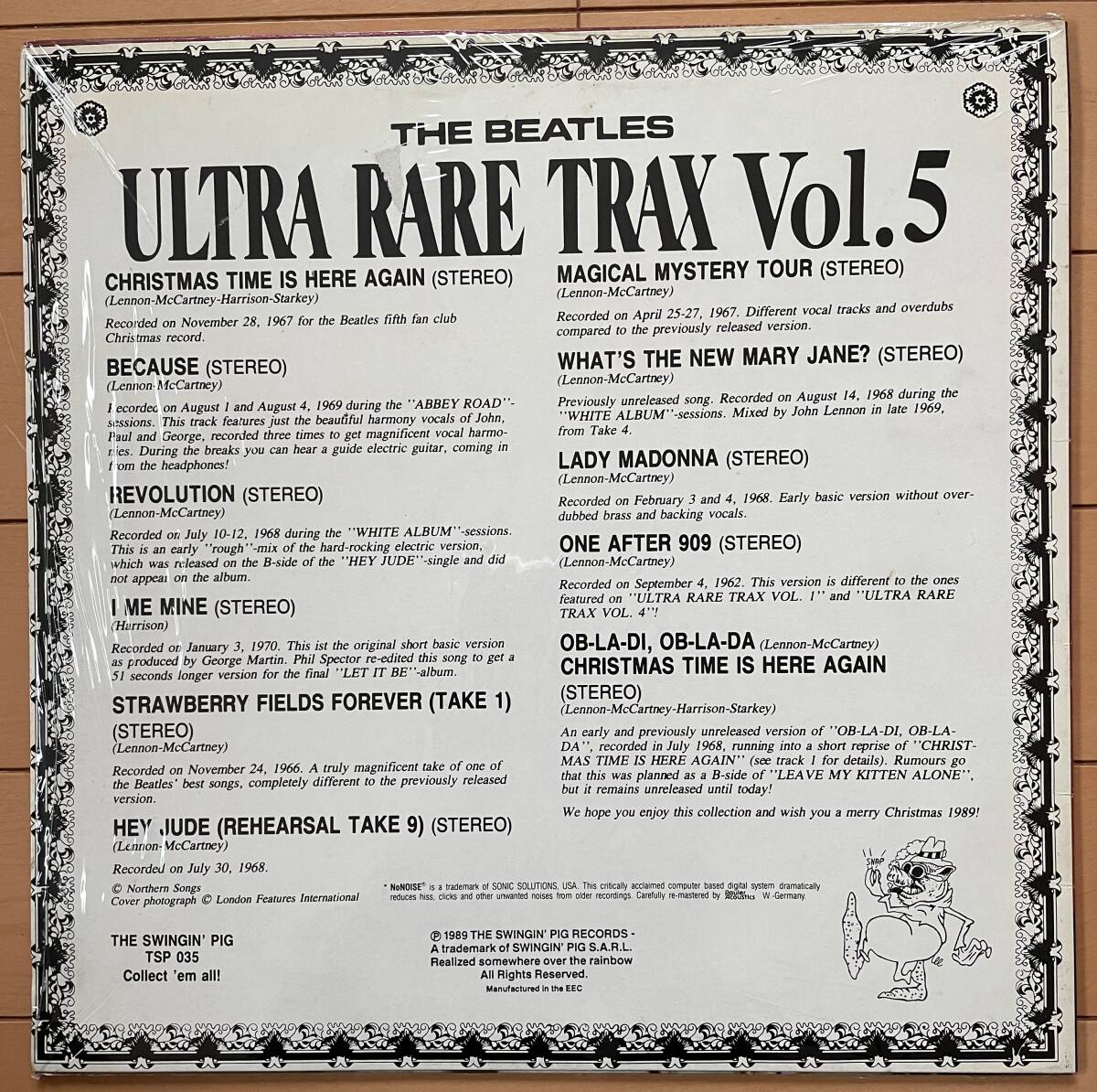 レア！ 超高音質 コレクター盤「Beatles - Ultra Rare Trax Vol.5」ジョンレノン ポールマッカートニー ジョージハリソン リンゴスター_画像3