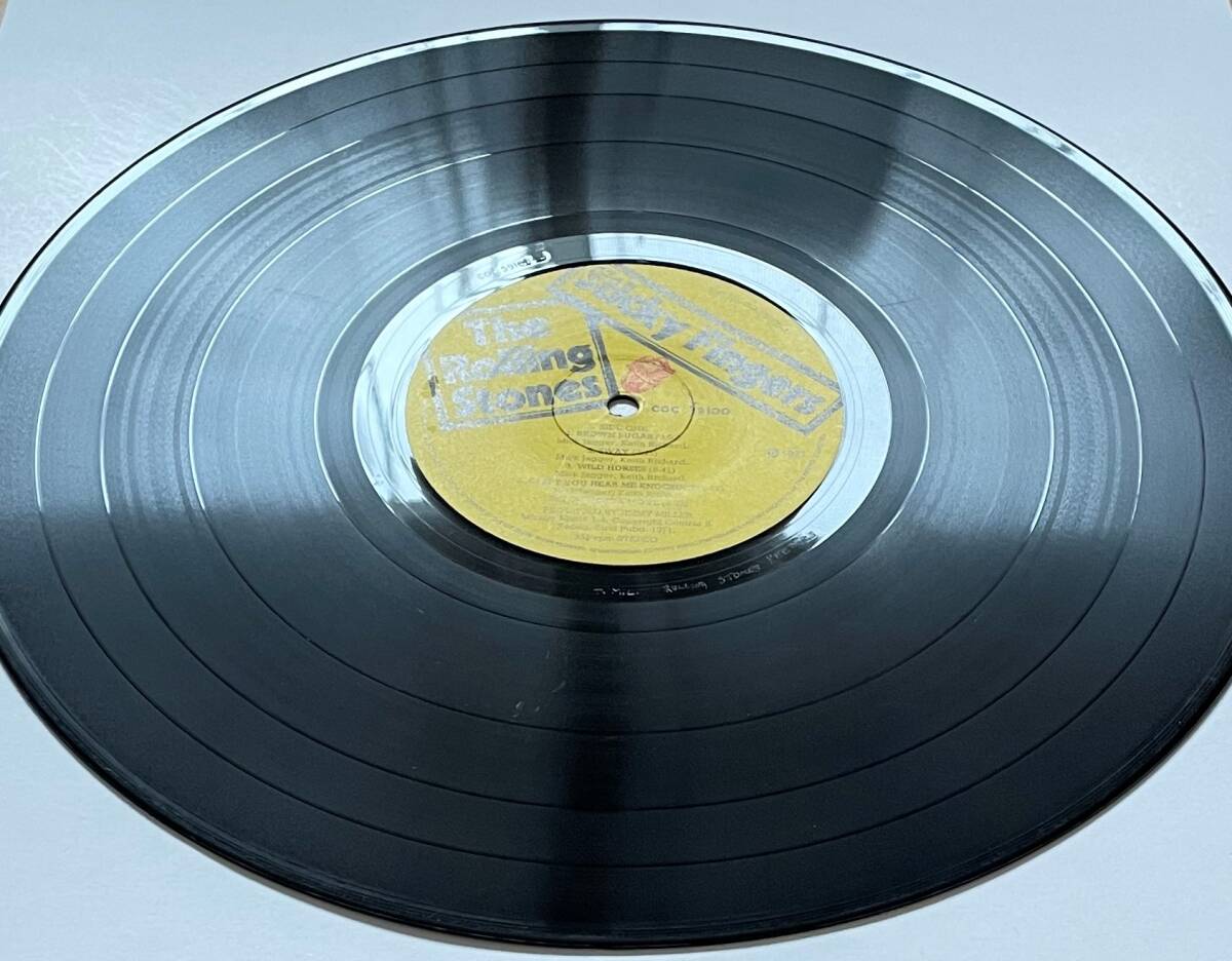 美品！ UK盤 A4 B4「The Rolling Stones - Sticky Fingers」A Promotone N.V. RECORD無 キースリチャーズ ミックジャガー ミックテイラーの画像10