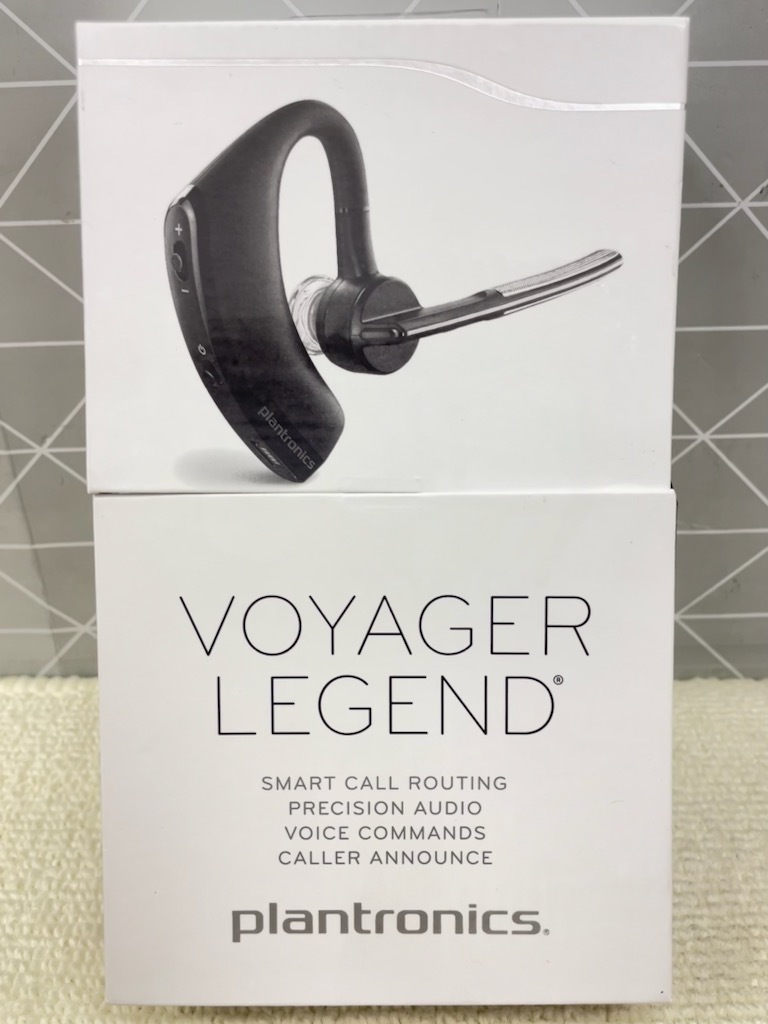 C27 美品中古 動確済 PLANTRONICS Bluetooth ワイヤレスヘッドセット Voyager Legend VOYAGERLEGEND Smart Sensor テクノロジー_画像1
