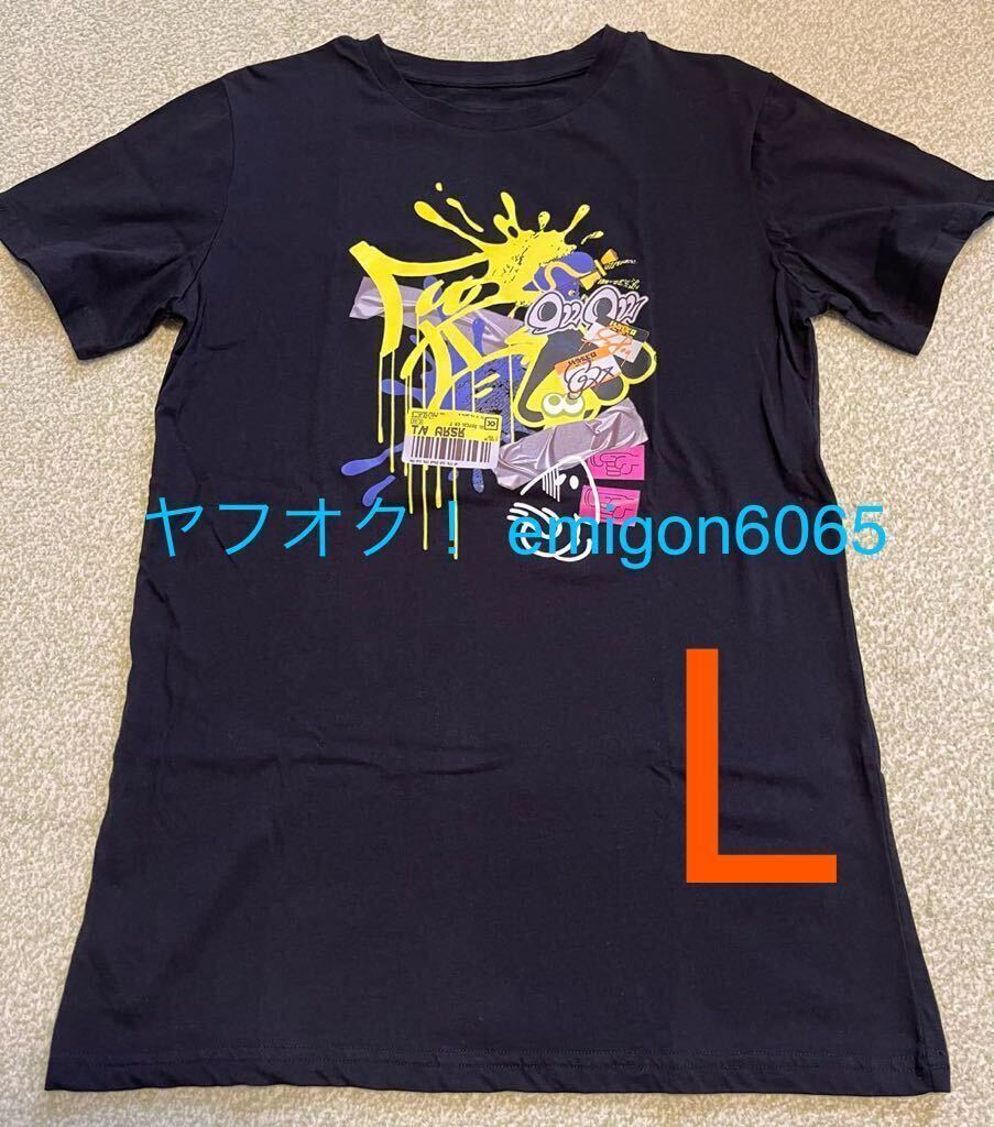 スプラトゥーン3 一番くじ C賞 バンカラグラフィティTシャツ ブラック 黒_画像3