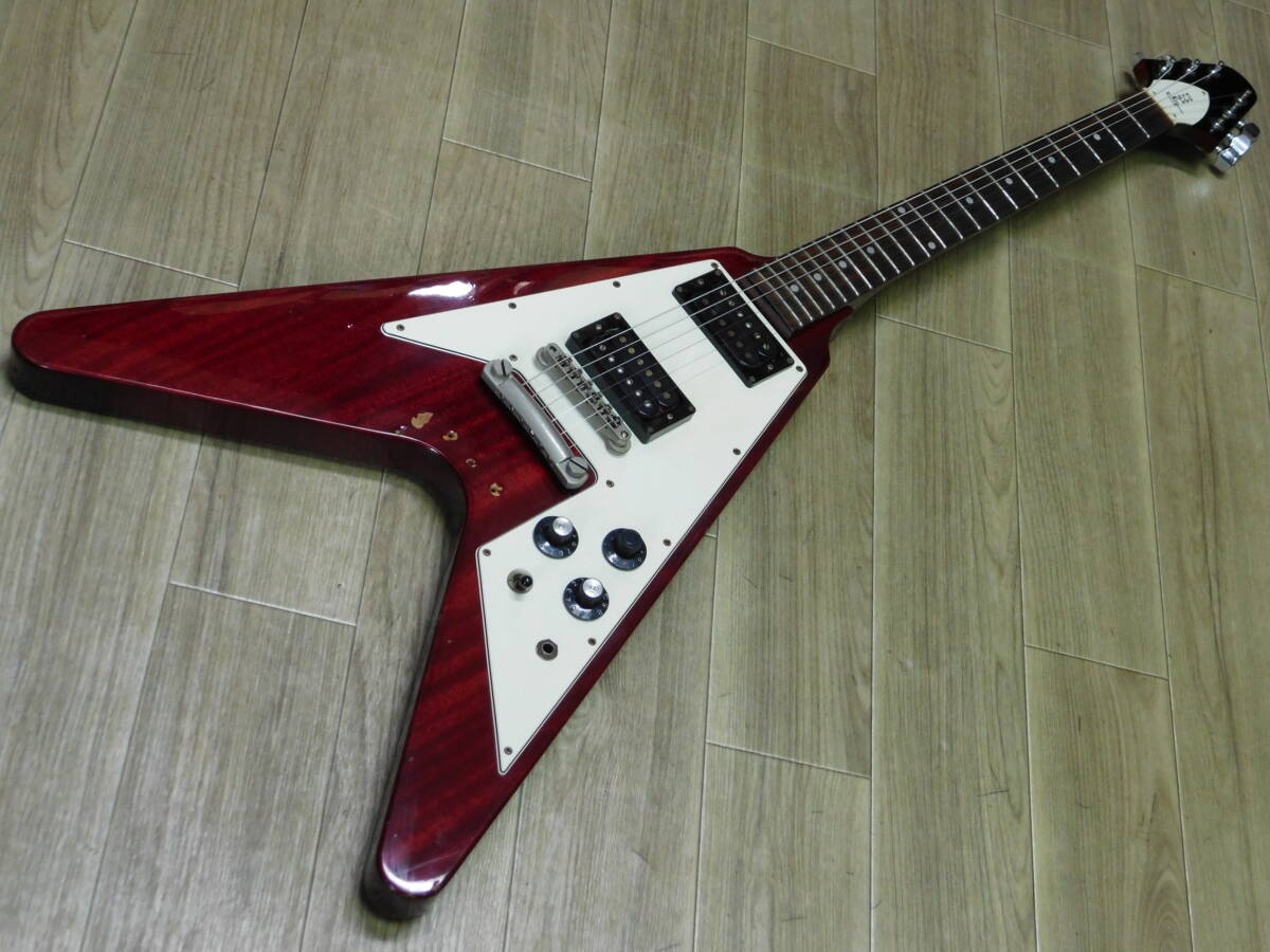 【ジャパンヴィンテージ】Greco フライングVモデル 85年製 MADE IN JAPAN FLYINGV/F599の画像1