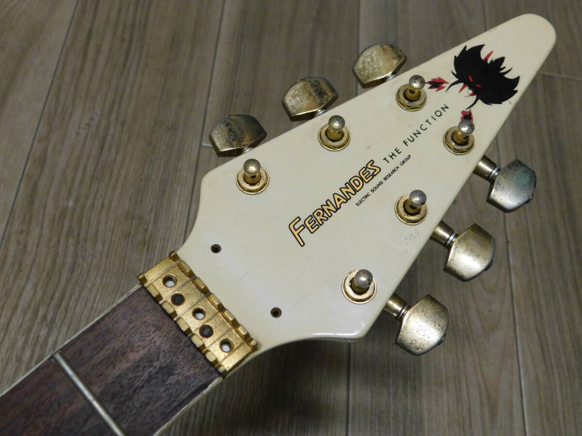 【80年代日本製】FERNANDES THE FUNCTION BSV フライングVモデル 広瀬さとし 欠品あり現状ジャンク/F600_画像4