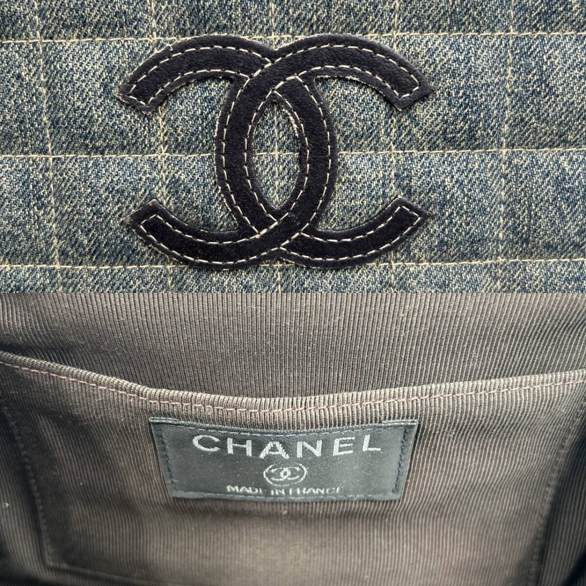 【激レア シリアル付き】CHANEL デニム がま口 箱付き ココマーク　ショルダーバッグ トートバッグ ハンドバッグ　ポーチ シャネル_画像9