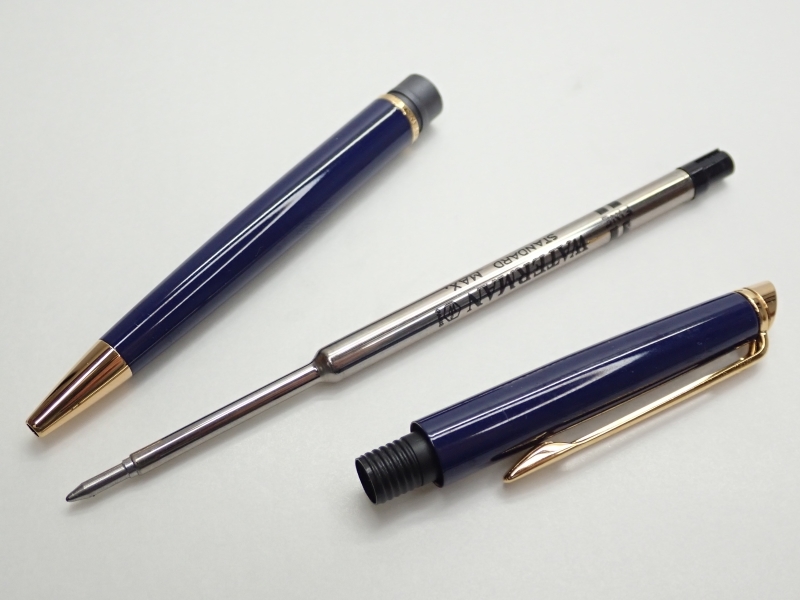 V360 ボールペン WATERMAN ウォーターマン ブルー×ゴールドカラー ヴィンテージ/文房具/ペン/筆記具/Vintage/Penの画像5