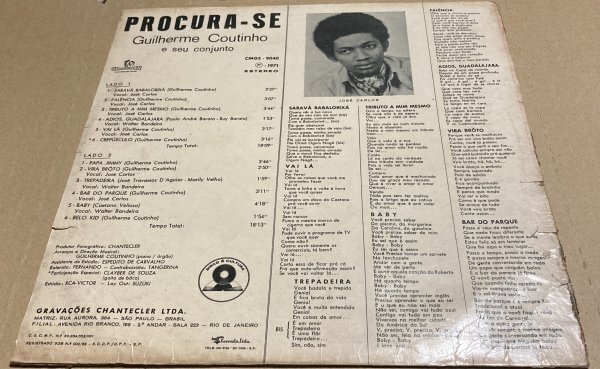 BRA盤71年オリジ！全編ジャジーでファンキーなオルガンが秀逸なブラジリアングルーヴ好盤！Guilherme Coutinho E Seu Conjunto/Procura-Se_画像2