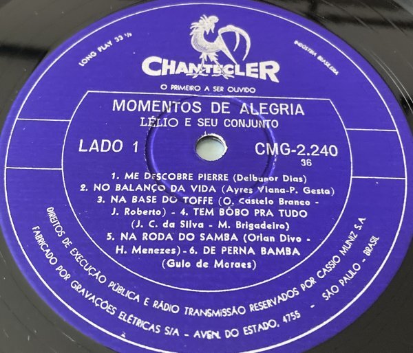 BRA盤63年オリジ！ブラジル北部ベレン発！軽やかで優雅な楽団系マイナージャズボサの好盤！Lelio e Seu Conjunto/Momentos de Alegriaの画像3