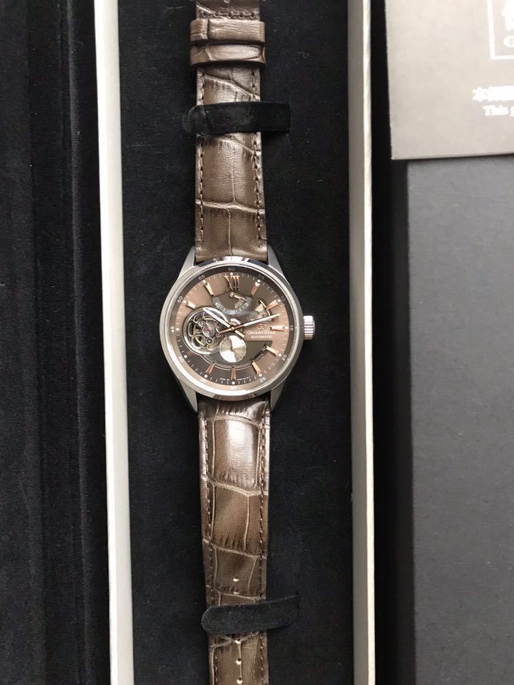腕時計 ORIENTSTAR オリエント ORIENT 自動巻 機械式 オリエントスター WZ0201DK メンズ モダンスケルトン ブラウン (手巻付き)