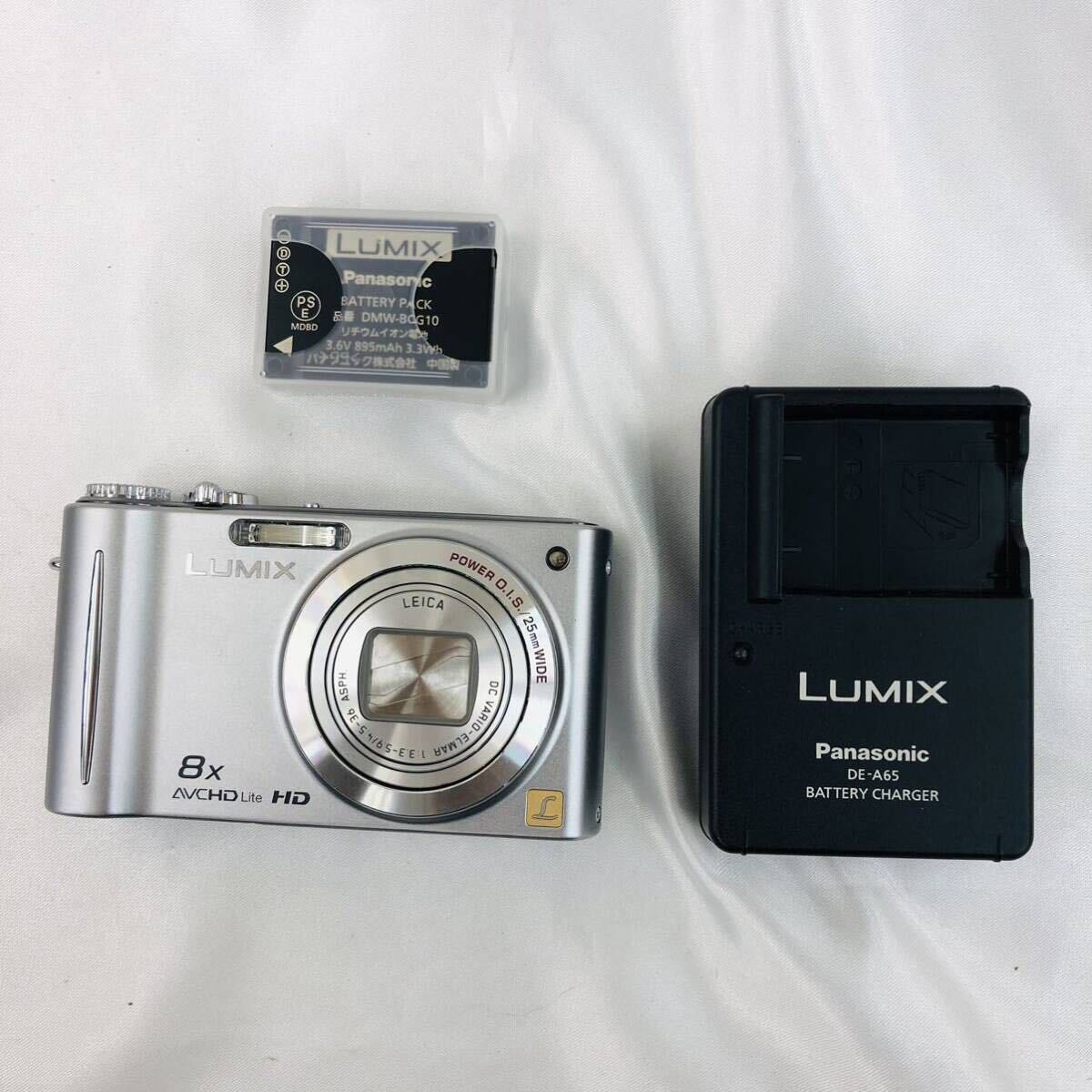 Panasonic LUMIX DMC-ZX3 シルバー デジカメ 通電ok アダプタ,箱付き C2_画像10