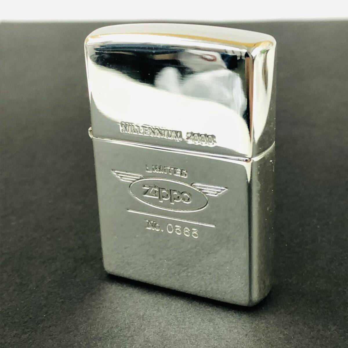 Zippo ジッポー 限定 MILLENIUM ミレニアム 2000 シルバー 時計台座付き 火花ok C4の画像2