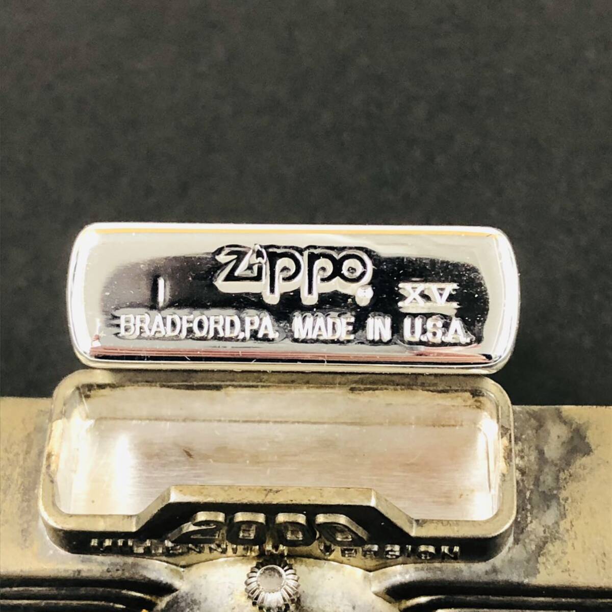 Zippo ジッポー 限定 MILLENIUM ミレニアム 2000 シルバー 時計台座付き 火花ok C4の画像5