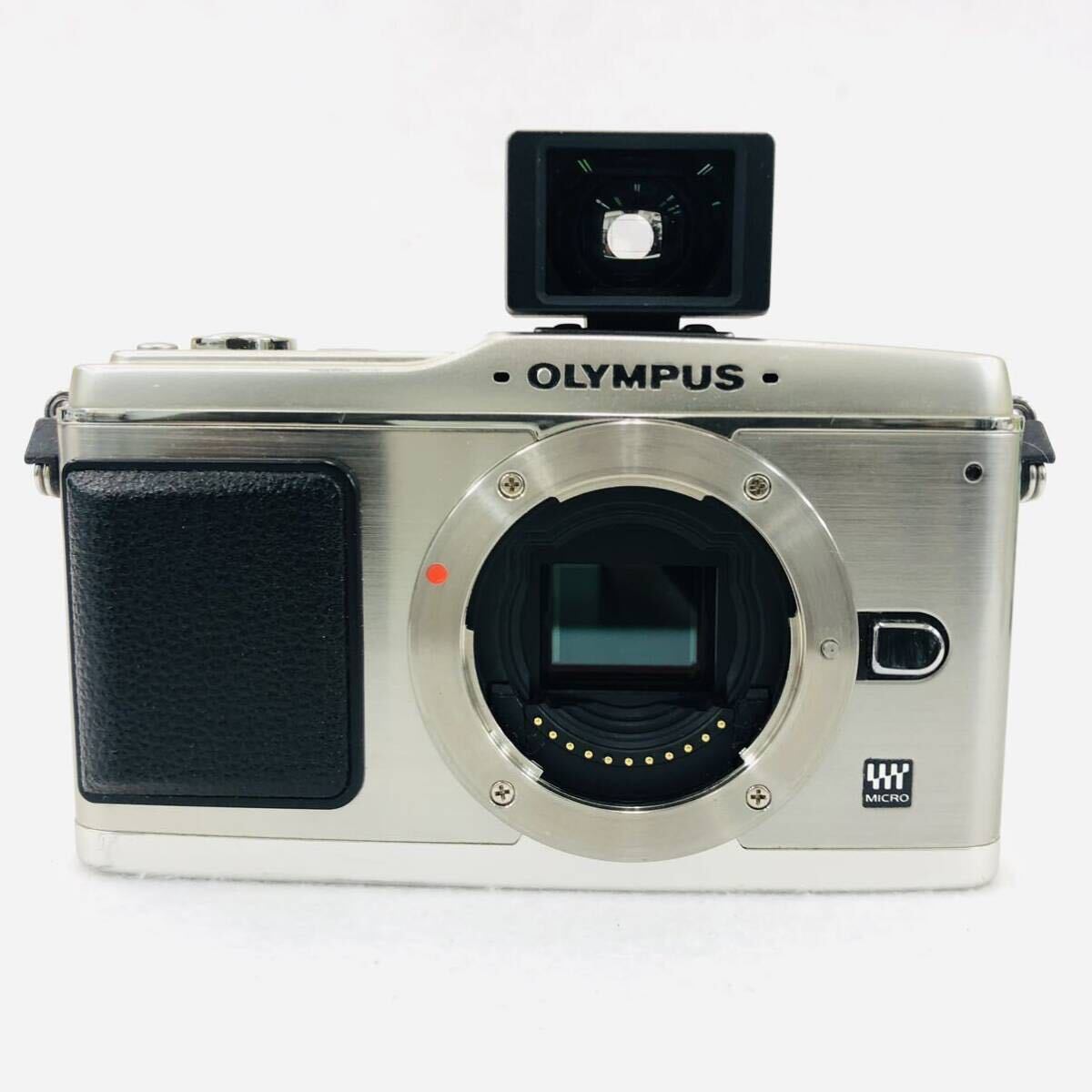 OLYMPUS PEN E-P1 VF-1 ミラーレス一眼＋レンズ 12-50mm 1:3.5-6.3 EZ ED 現状セット品 箱付き B3_画像3