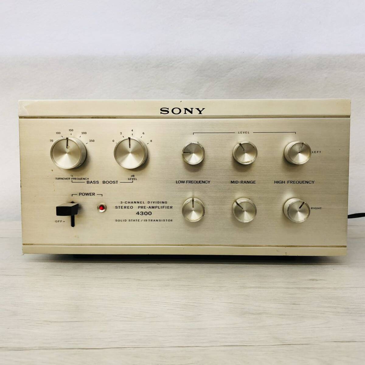 SONY ソニー TA-4300 3ch チャンネルデバイダーステレオ プリアンプ 通電ok C2_画像1