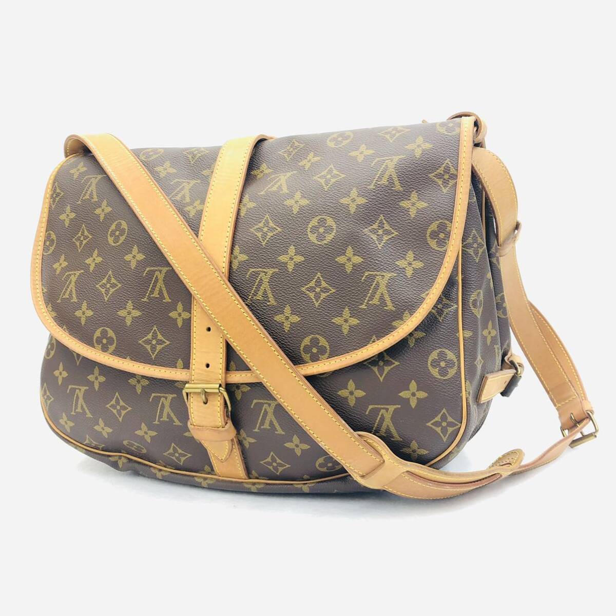 LOUIS VUITTON ソミュール35 モノグラム ショルダー C2の画像1