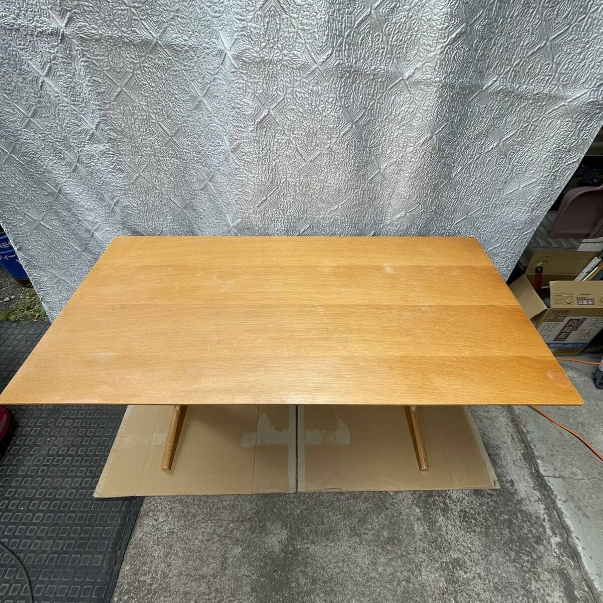 f*# Muji Ryohin * living тоже обеденный тоже можно использовать стол *130×65×60cm* дуб материал 