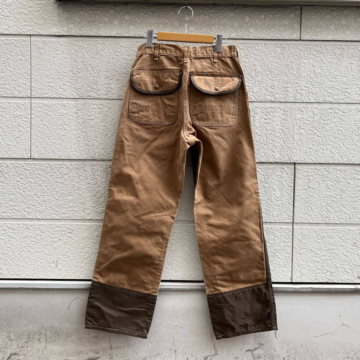 80s USA製 カーハート ハンティングパンツ ワークパンツ ダック生地 Carhartt アメリカ製 古着 vintage ヴィンテージ 100周年 32インチの画像3