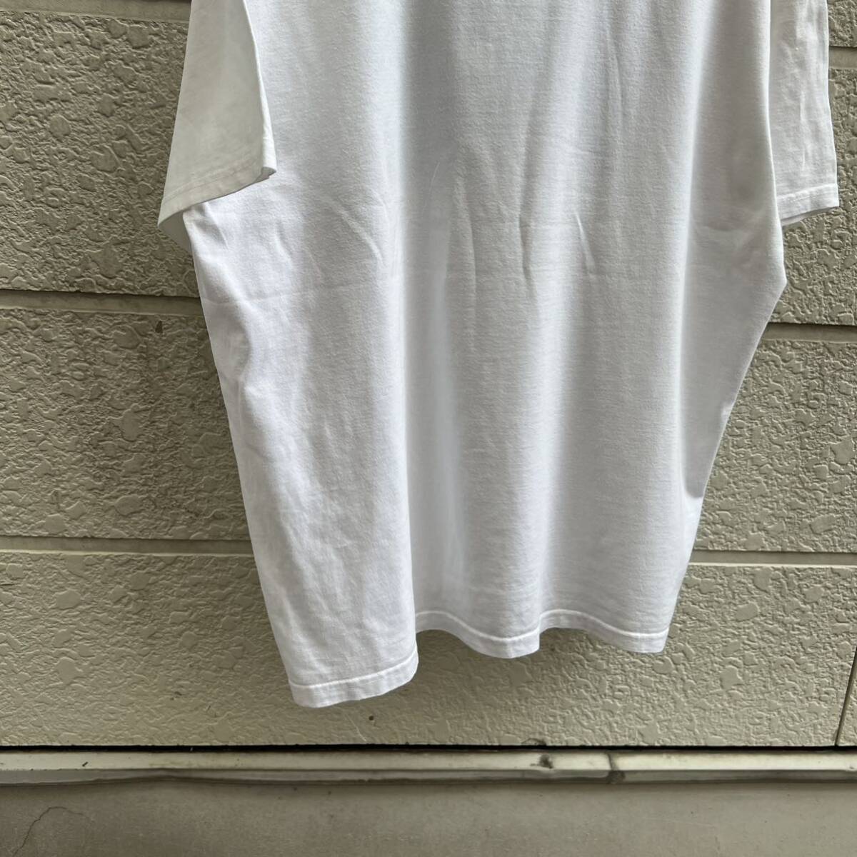 USED ユーロ古着 白 プリントTシャツ 半袖Tシャツ B&C フォトプリント EDWARD euro vintage ヴィンテージ Mサイズの画像7