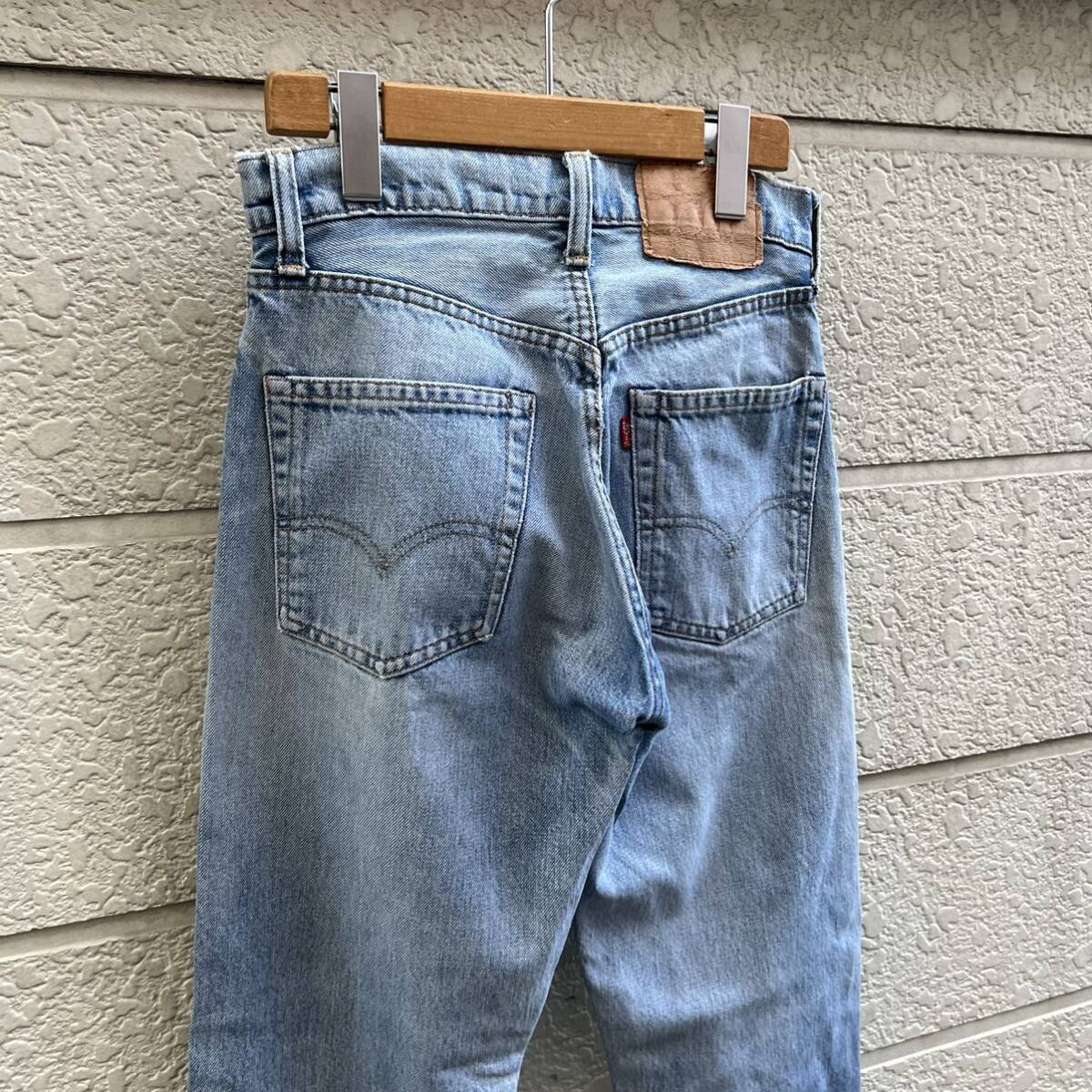 70s USA製 リーバイス 505 デニムパンツ ジーンズ ストレート Levi's 42TALON ボタン裏 5 アメリカ製 古着 vintage ヴィンテージ 27 34_画像5