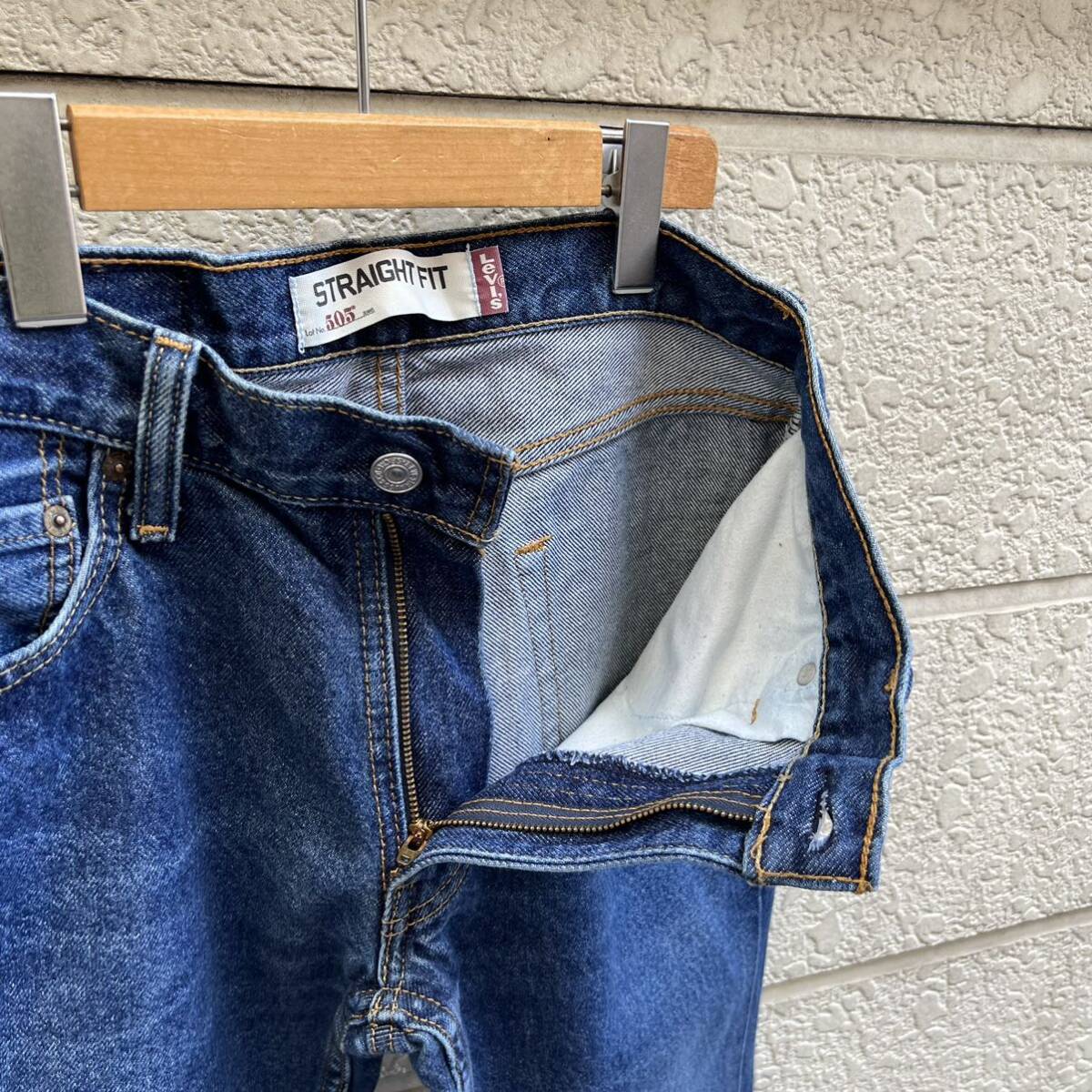 USED USA古着 505 リーバイス デニムパンツ ジーンズ ストレート ブルーデニム Levi's アメリカ古着 vintage ヴィンテージ 29 30_画像8