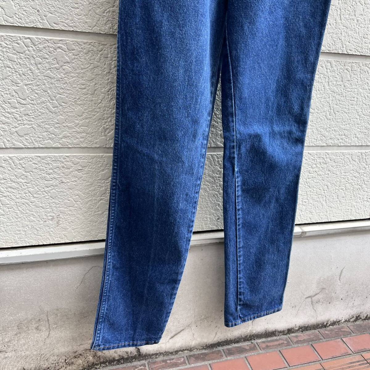 80s USA製 ラングラー デニムパンツ ブルーデニム ジーンズ Wrangler アメリカ製 古着 vintage ヴィンテージ ブロークンデニム 13MWZ_画像6