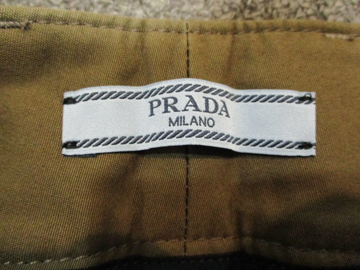 40S[ перевод есть прекрасный товар б/у ] Prada PRADA брюки * слаксы * произведена чистка 